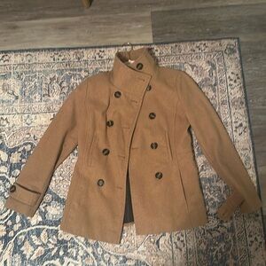 Thread & Supply Camel Coat, Size Small